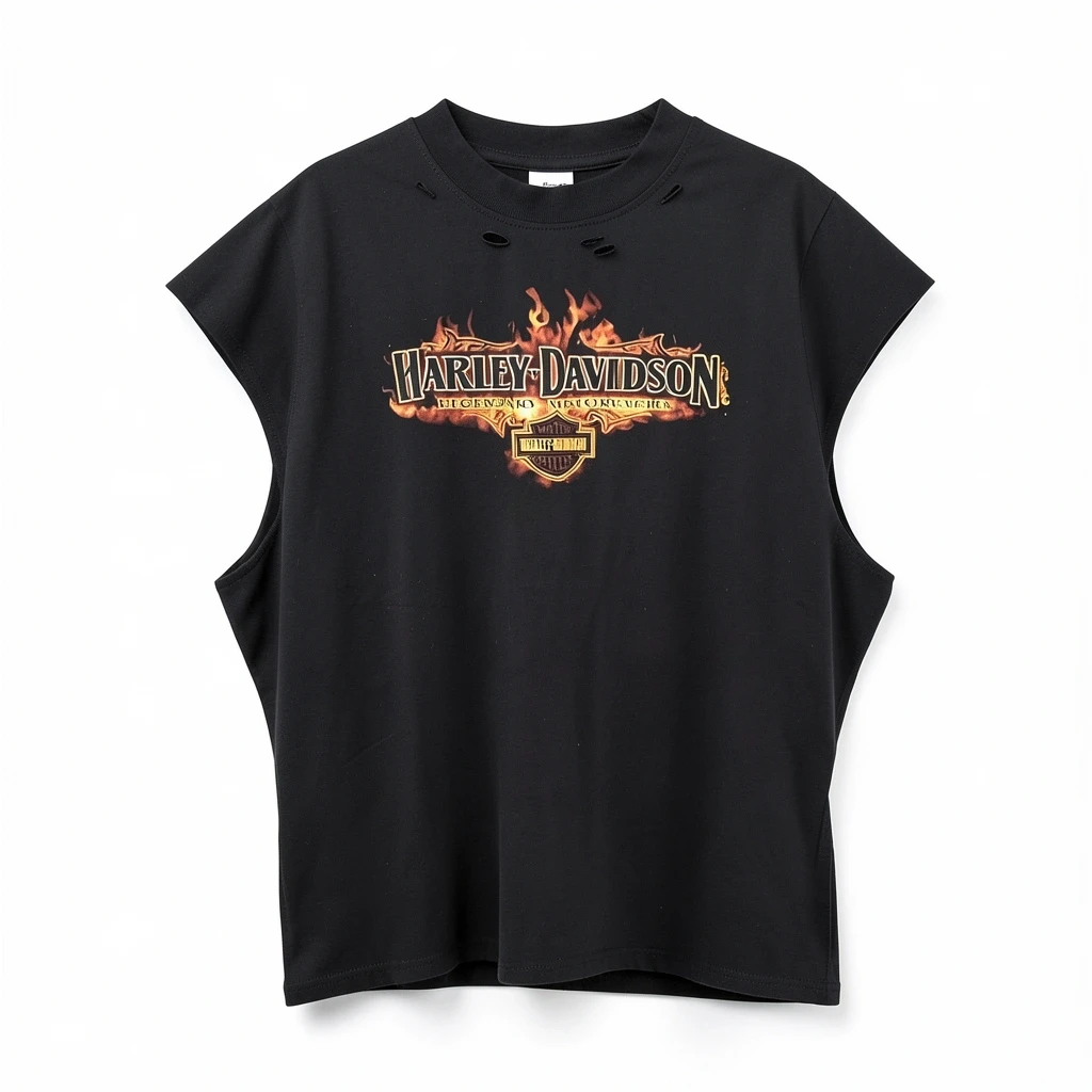 PULOVER NEGRO CON ESTAMPADO HARLEY-DAVIDSON